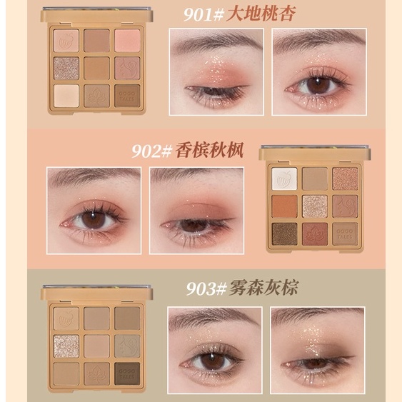 [Hàng mới về][ Phấn mắt GOGO TALES ] Bảng phấn mắt GOGOTALES 9 màu sóc