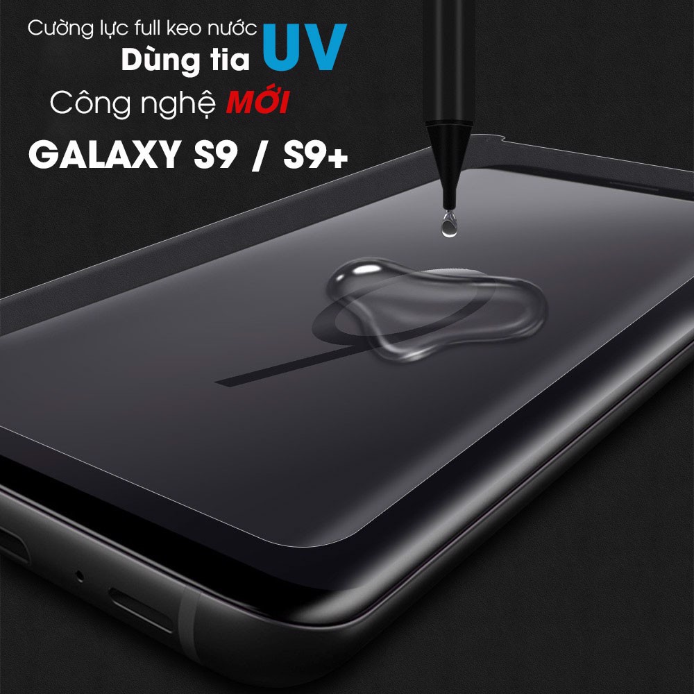 Cường lực Full keo UV dành cho Samsung S7edge S8 S8plus S9 S9plus Note8 Note9