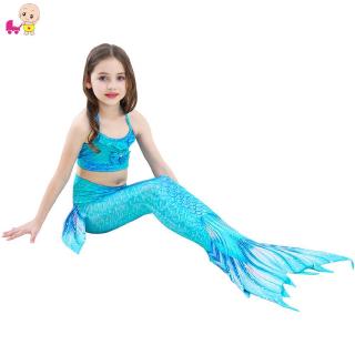 Bộ đồ bơi kiểu đuôi nàng tiên cá phối màu gradient xinh xắn cho bé gái