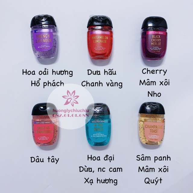 Gel rửa tay khô Bath and Body Works 29ml