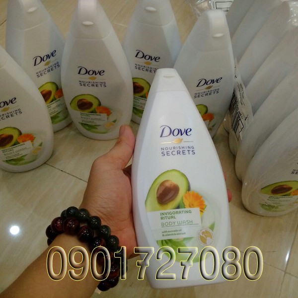 Sữa tắm Dove Trái Bơ kết hợp Hoa Cúc 500ml - Đức