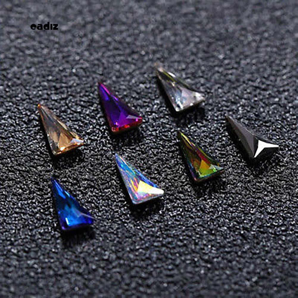 Set 10 hạt đá tam giác đính móng tay trang trí nghệ thuật tự làm