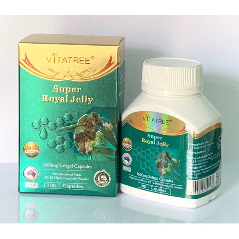 Sữa Ong Chúa VITATREE SUPER ROYAL JELLY 1600mg Của Úc 100 viên