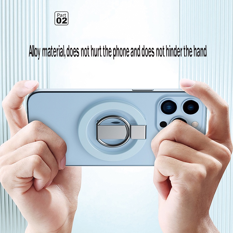 Lenuo Giá Đỡ Hút Nam Châm Điện Thoại Dạng Nhẫn Bằng Hợp Kim Nam Châm Thông Dụng Cho Magsafe