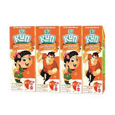 Mix 2 lốc sữa Lif Kun socola/nho/cam/trái cây 180ml