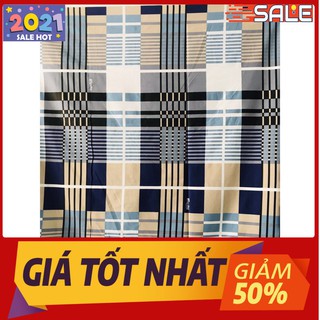 Ga trải giường poly 1m2x1m9 họa tiết kẻ vàng