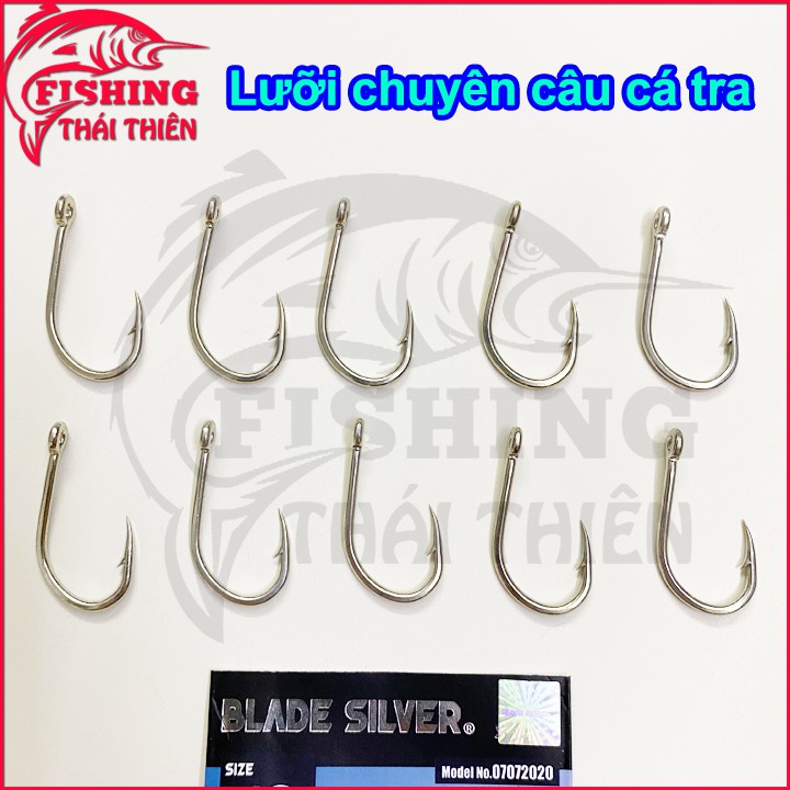 Lưỡi Câu Cá Blade Silver Size 19, 20 Vỉ 10 Lưỡi Chuyên Dùng Câu Cá Tra