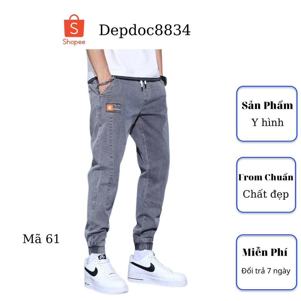 Quần jean nam cao cấp, chất liệu bò ( jean ) mềm mịn, from chuẩn, có nhiều mẫu đẹp mới đi kèm depdoc57