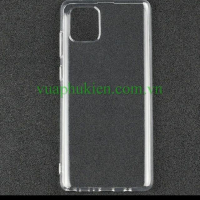 Ốp lưng dẻo cho Galaxy Note 10 Lite silicon trong suốt ( Loại tốt)