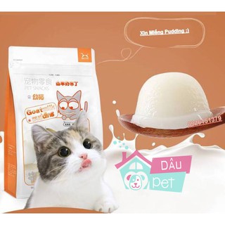 Pudding thạch sữa dê bổ sung canxi cho chó mèo