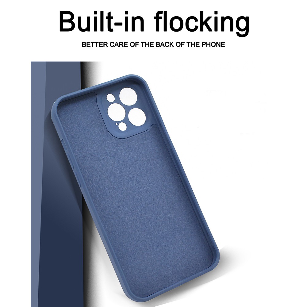 Ốp điện thoại silicone mềm có ngăn đựng thẻ thích hợp cho iphone 12Pro Max 7 8 Plus X Xs Max XR 11Pro Max
