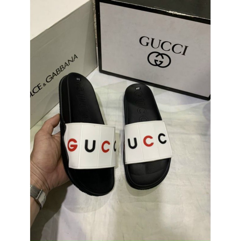Dép quai ngang Guccii nam sọc caro in 3D quảng châu cao cấp, 100% đế dép cao su chống nước, mẫu cực hot