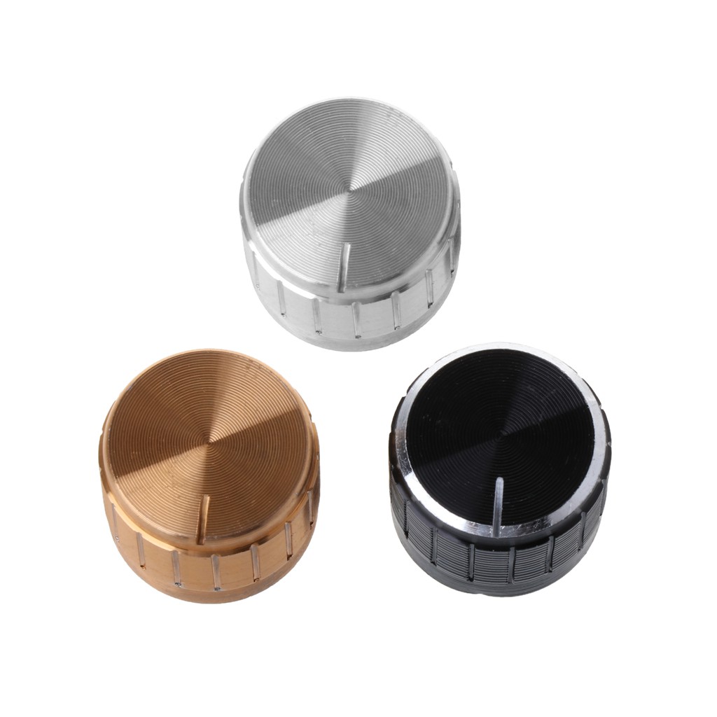 5Pcs 21X17mm Aluminum Rotary Control Potentiometer Knob Electronic Component