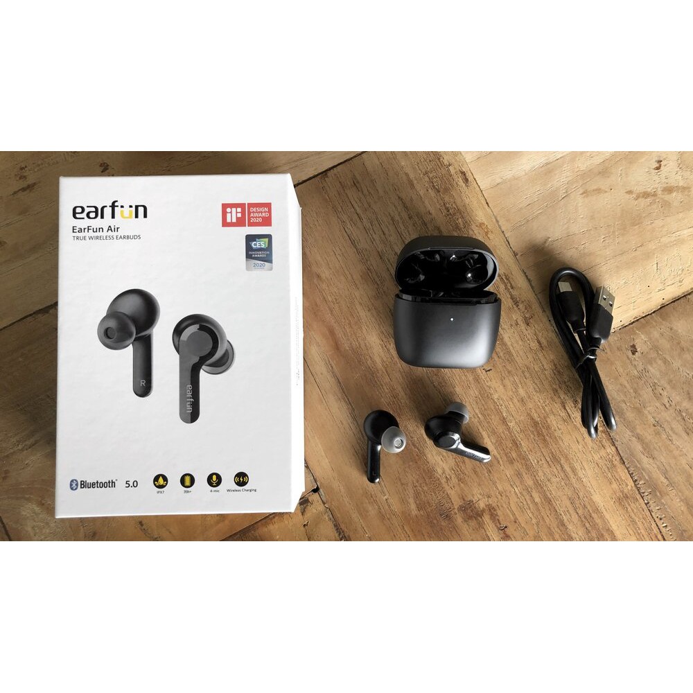 Tai Nghe True Wireless EarFun Air Bluetooth 5.0 ✔️ Mới 100% ✔️ Míc Kép ✔️Chính Hãng ✔️ Bảo Hành 12 Tháng | Trần Du Audio