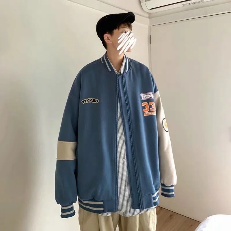 Áo Khoác Bóng Chày Phong Cách Hàn Quốc Cá Tính Cho Nam | BigBuy360 - bigbuy360.vn