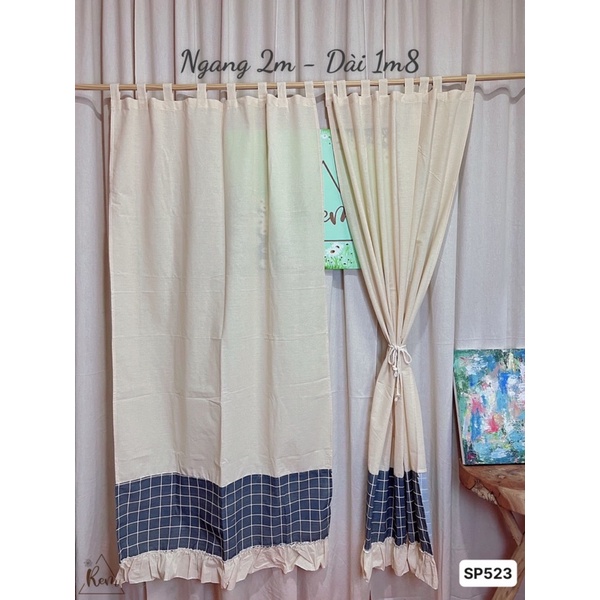 RÈM CỬA SỔ VẢI CANVAS 1M8 CÓ SẴN