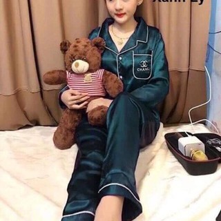 Bộ quần áo nữ nhà chất phi bóng cực đẹp