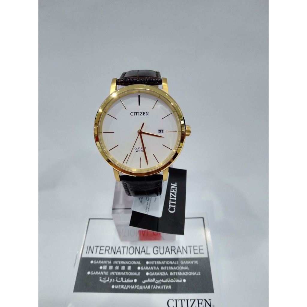 Đồng hồ nam Citizen chính hãng BI5072-01A, dây da