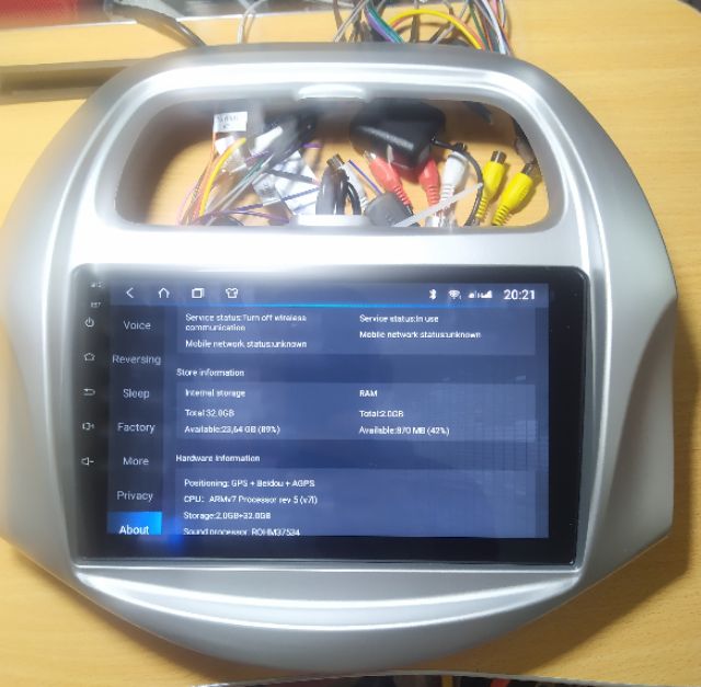 Màn hình android 9 inch chevrolet spark