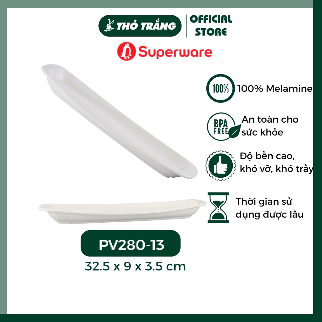 Dĩa nhựa thịt viên PV280-13 giả sứ cao cấp- Porceline