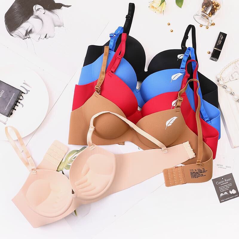 Áo lót nữ su đúc thông hơi không gọng bàn tay nâng ngực mềm đẹp, hình chiếc lá (A01)