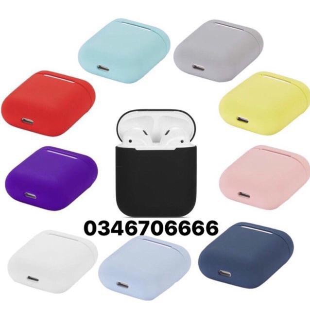 Hộp tai Airpod cao su màu