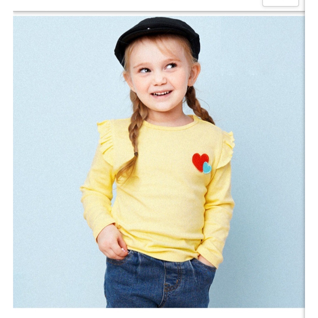 Áo thun tăm tay cánh tiên bé gái Hej. HA3449