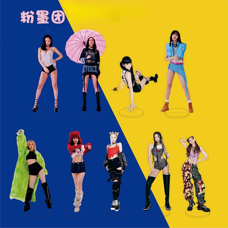 Phụ Kiện Trang Trí Bàn Đứng Hình Blackpink Lisa JENNIE JISOO