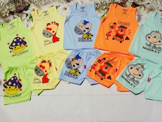 Bộ coton cho bé trai bé gái (hình ngẫu nhiên)