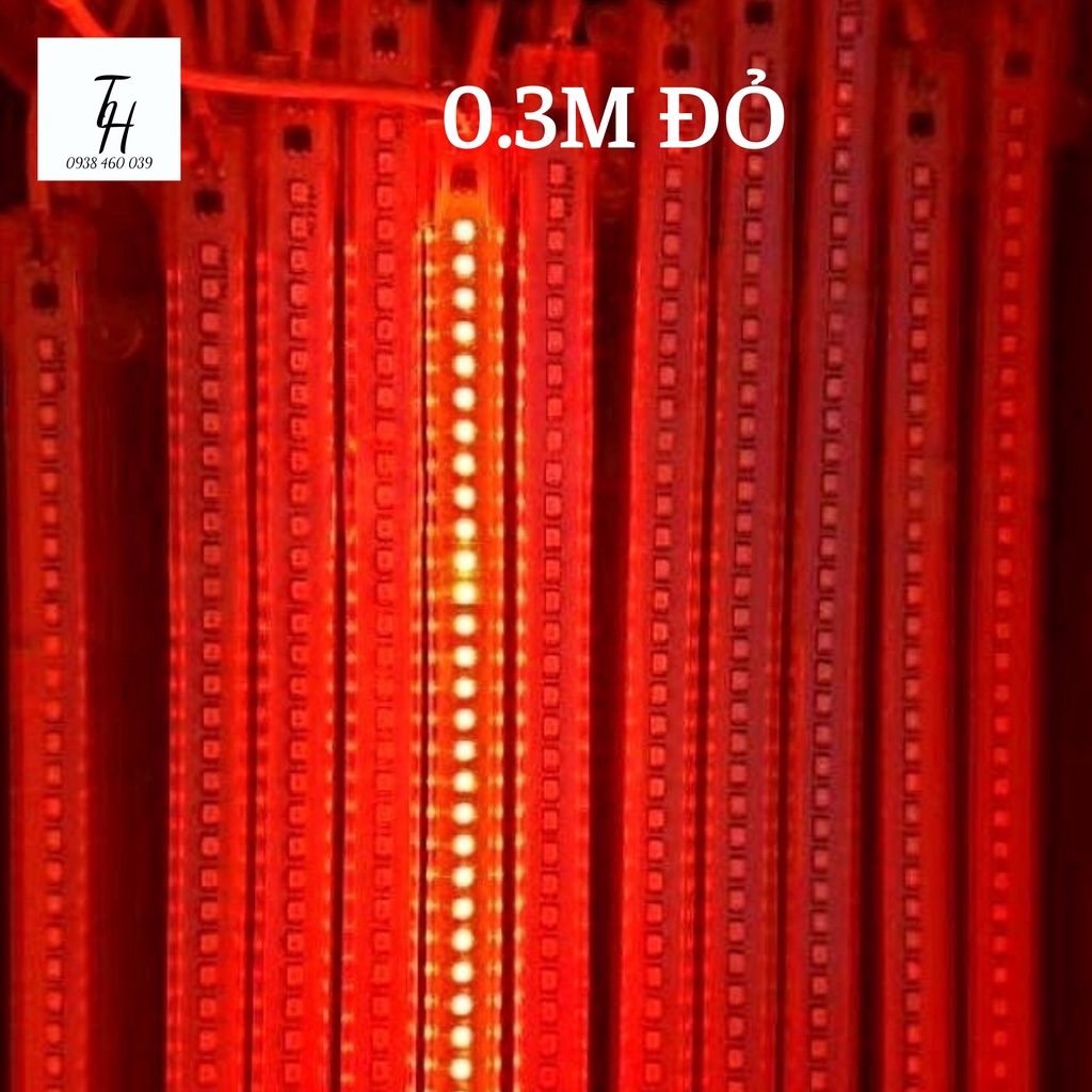 Đèn led thanh 220v dài 30cm nhiều màu giá rẻ