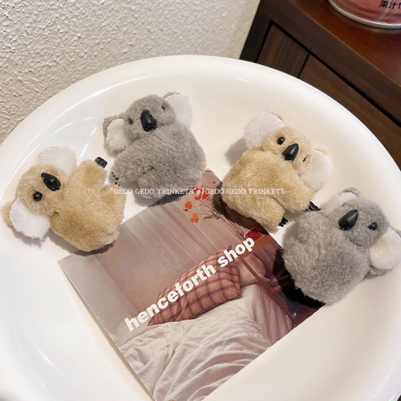 Kẹp Tóc Hình Gấu koala Hoạt Hình Đáng Yêu Hợp Mùa Thu Đông