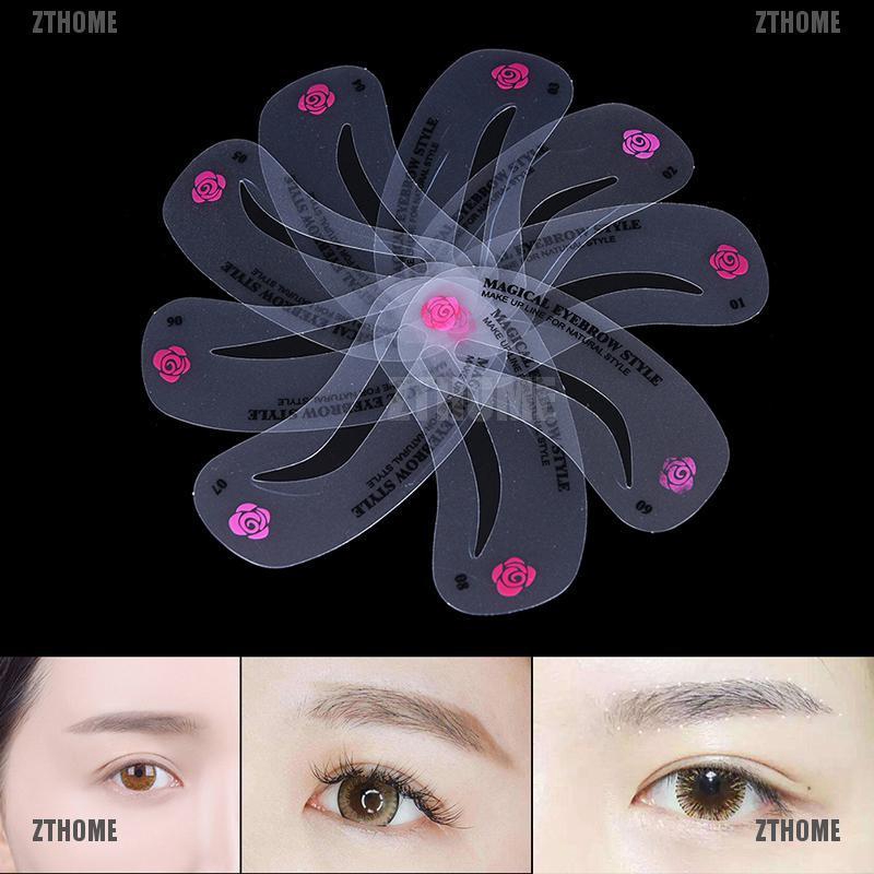 Bộ 26 khuôn vẽ lông mày nhiều kiểu khác nhau
