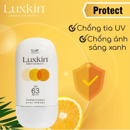 Kem Chống Nắng LUXKIN 50ml, Dưỡng da kiềm dầu bảo vệ da tối ưu trước tia UVA & giúp cải thiện các vẫn đề về da