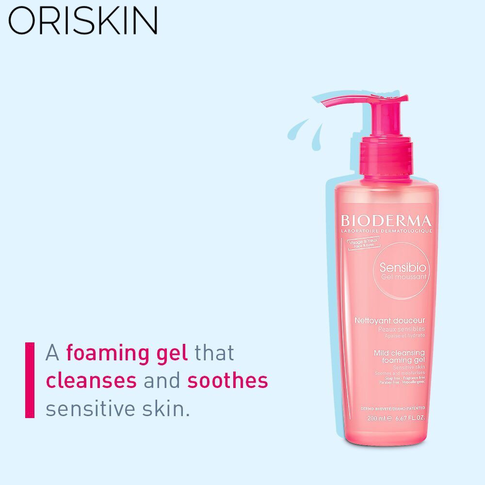 Bioderma Gel Rửa Mặt Tạo Bọt Cho Da Nhạy Cảm Bioderma Sensibio Gel Moussant 200ML