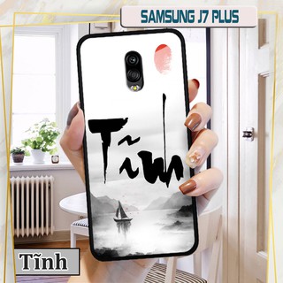 Ốp lưng Samsung Galaxy J7 Plus - In chữ thư pháp