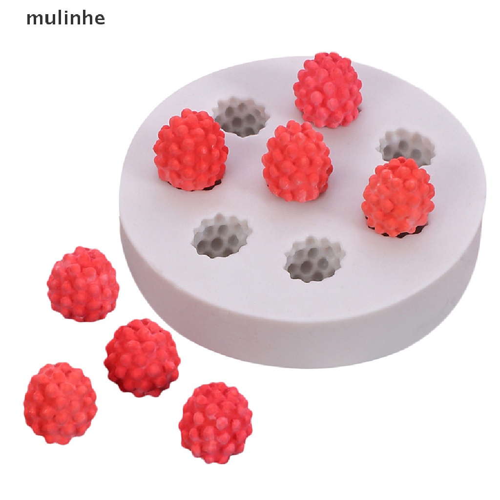 Khuôn Silicon Làm Bánh Hình Raspberry / Việt Quất 3D Độc Đáo