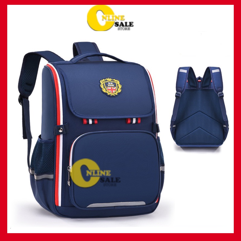 Balo chống gù cho học sinh tiểu học cấp 1, cấp 2, trung học từ lớp 3- lớp 7, cặp xách đi học cho bé trai