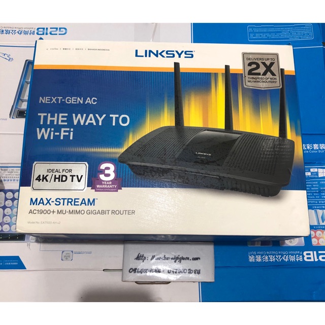 bộ phát wifi Linksys EA7500 AC1900 hàng mới nguyên hộp