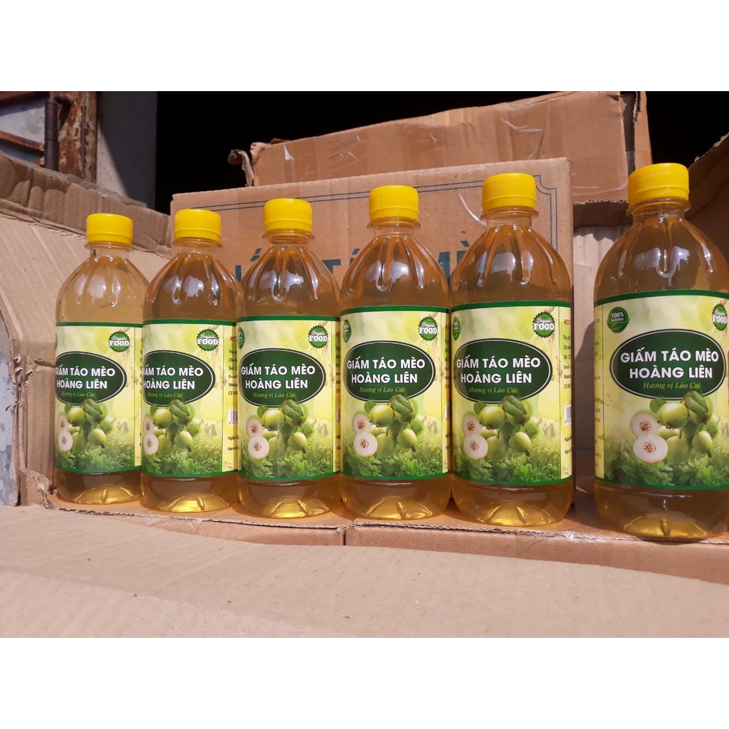 Giấm táo mèo dung tích 500ml đặc sản nổi tiếng Lào Cai