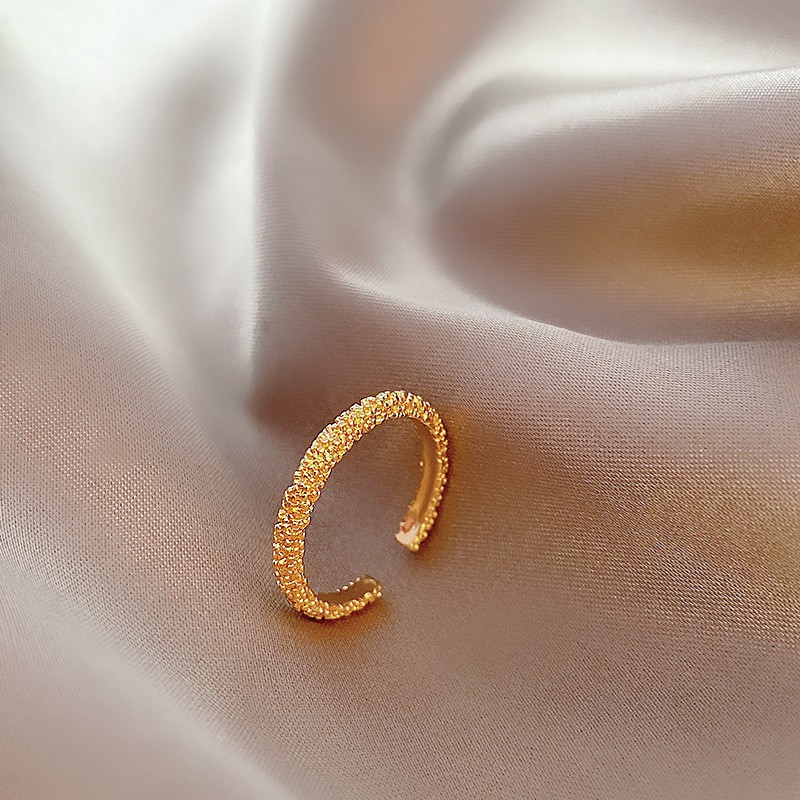 Nhẫn nữ vàng đính đá cá tính đơn giản kích cỡ Free Size ORI N901