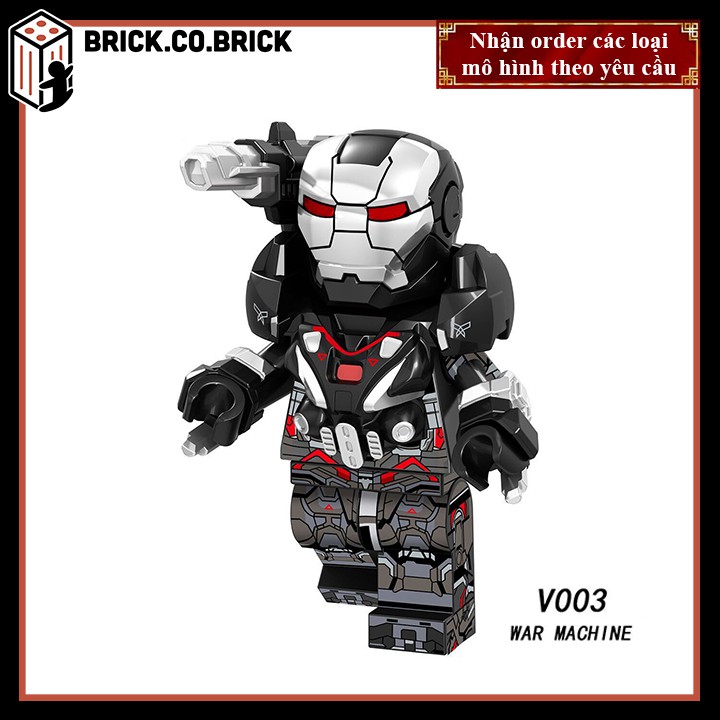 War Machine Thor Thanos Đồ Chơi Lắp Ráp Nhân Vật Siêu Anh Hùng Non Lego và Minifigure Super Hero Marvels V001 V002