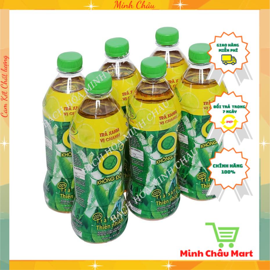 TRÀ XANH 0 ĐỘ/ KHÔNG ĐỘ CHAI 455ML