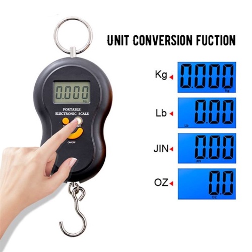 CÂN ĐIỆN TỬ MINI MÓC TREO CẦM TAY 40KG HÌNH MẶT CƯỜI DÙNG PIN MÀN HÌNH LCD, ĐỘ CHÍNH XÁC CAO