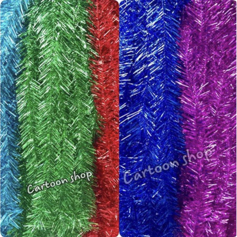 Dây kim tuyến 2M đường kính 5cm trang trí noel