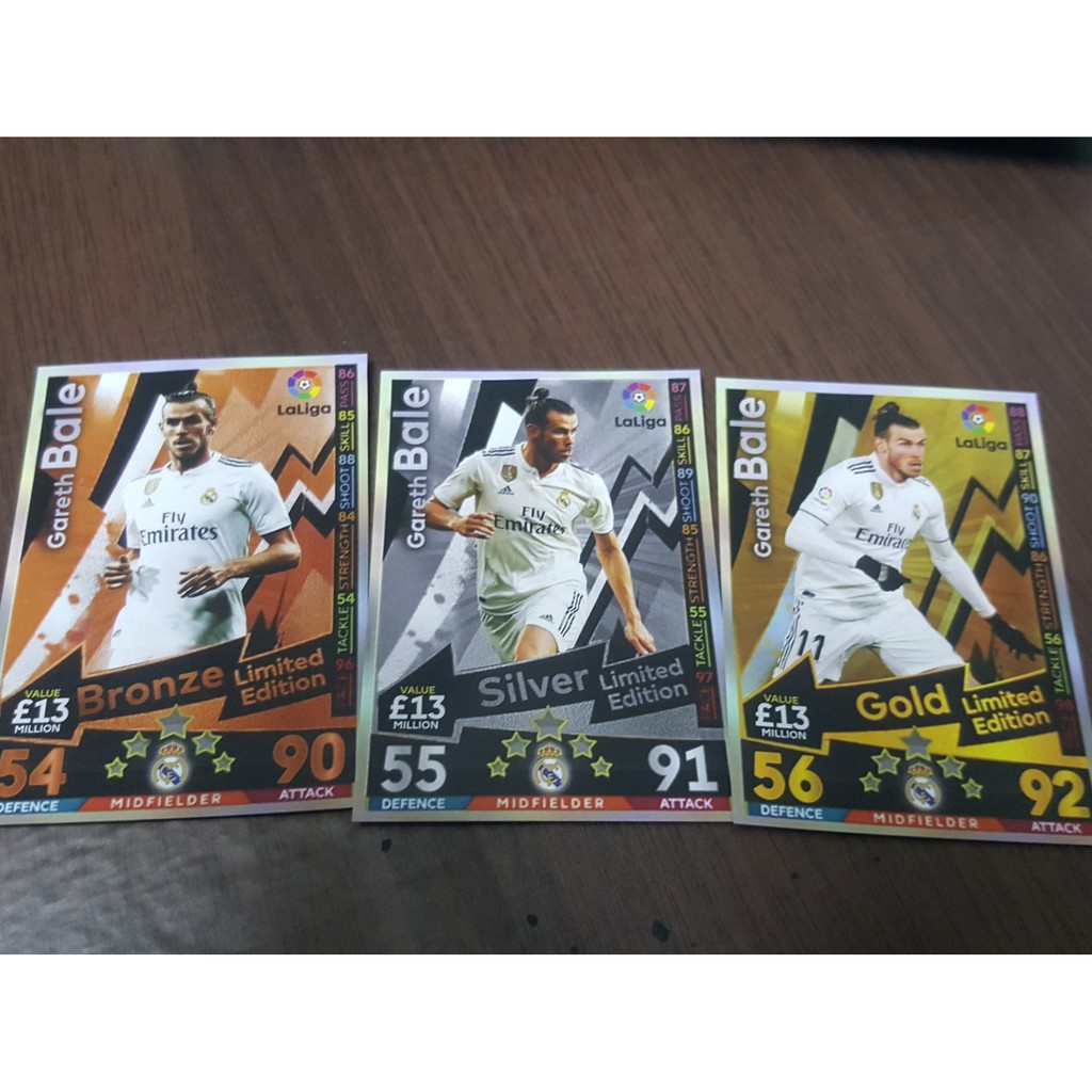 Thẻ in Match Attax Limited Edition - Ngôi sao Gareth Bale