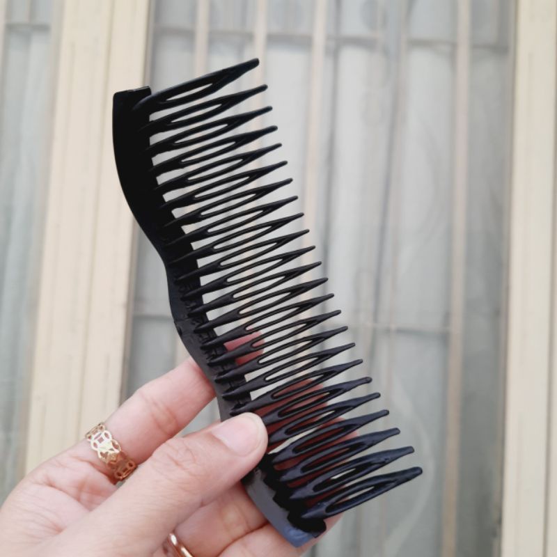 Lược cài xoàn đá 2 hàng lượn sóng (12.5cm)