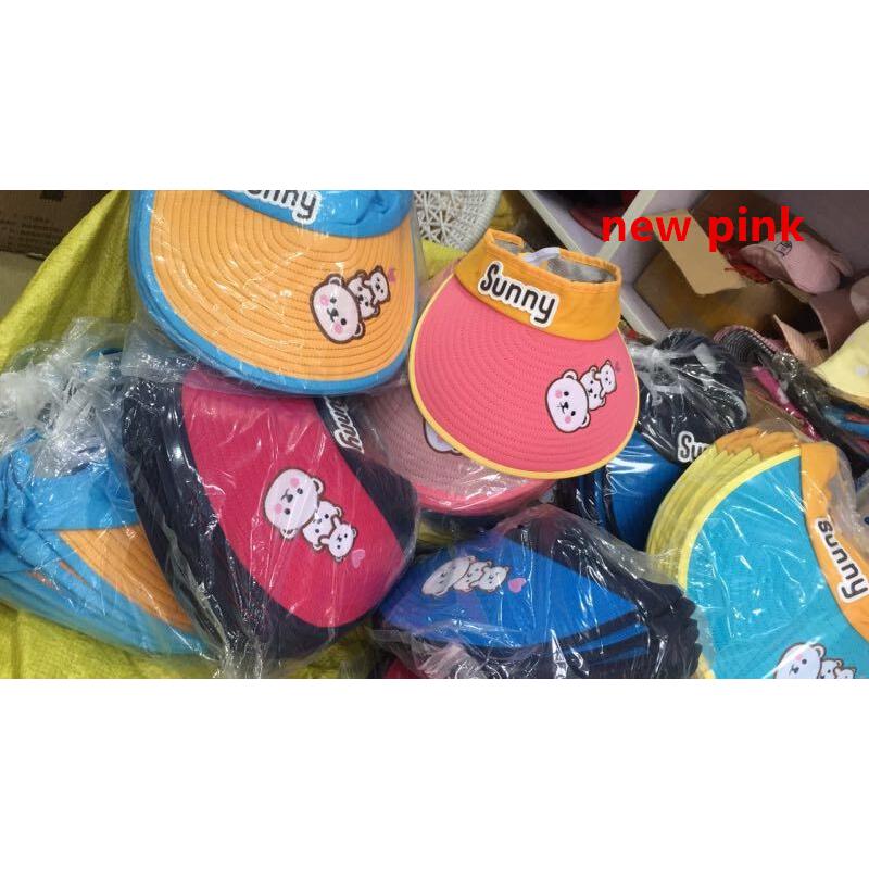 Lovely solid color wide-brimmed hat for babies