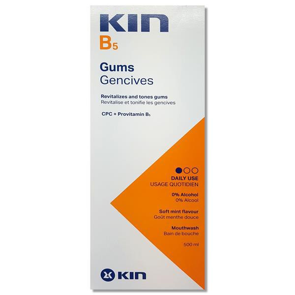 Nước súc miệng Kin B5 làm sạch mảng bám và phục hồi nướu răng 500ml [NSM GUMS KIN B5]