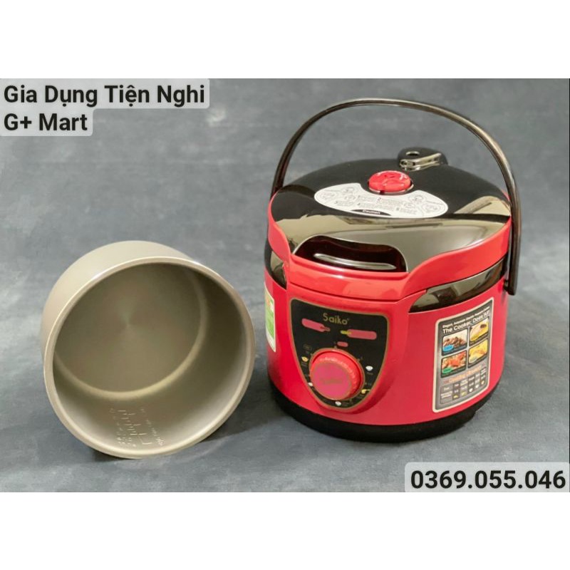 Nồi Áp Suất Điện/ Nồi Hầm Điện Đa Năng SAIKO EPC418 5,0L 900W Bảo hành 18 tháng - Giadungtiennghigmart