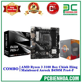 Bộ combo siêu phẩm mùa hè 2020 ( Ryzen 3 3100/B450) chính hãng